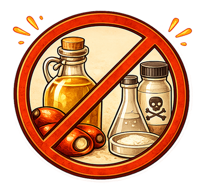 No Palm Oil, No Added Preservatives